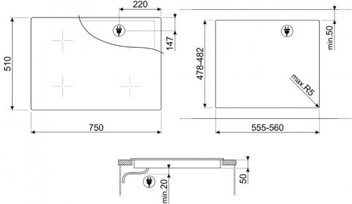 INDUCCIÓN SMEG SI1M4744D