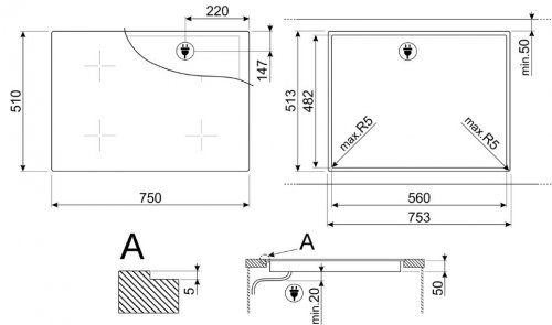 INDUCCIÓN SMEG SI1M4744D