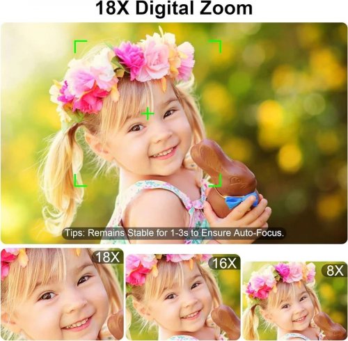 Inf digital 4K/48MP/zoom digital 18X automático