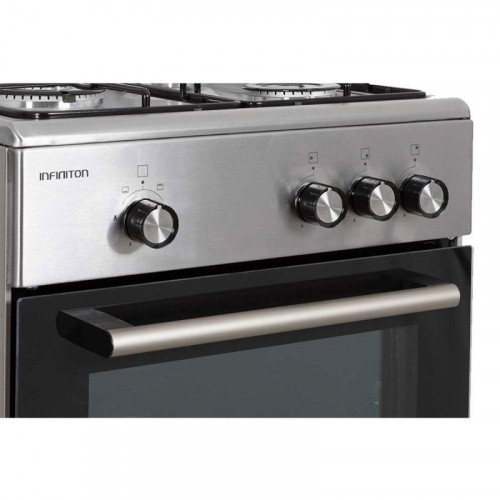 Infiniton CC57TAC Cocina de Gas 3 Zonas + Horno 43L Acero Inoxidable