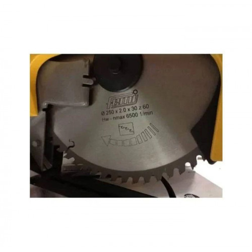 Ingletadora Femi madera/alum mesa superior y disco de 250 mm