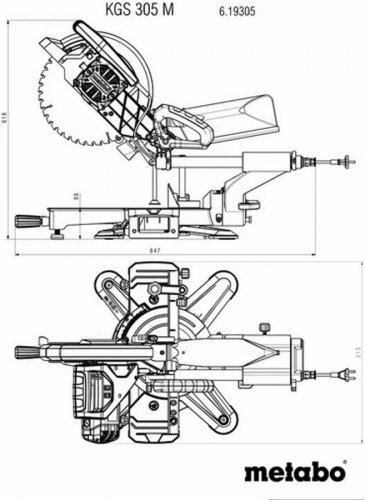 Ingletadora Metabo KS 305 M