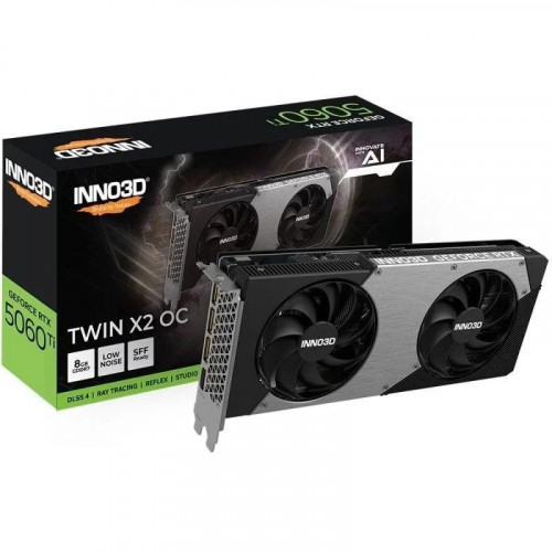 INNO3D GeForce RTX 5060 Ti TWIN X2 OC 8GB GDDR7 Reflex 2 RTX AI DLSS4