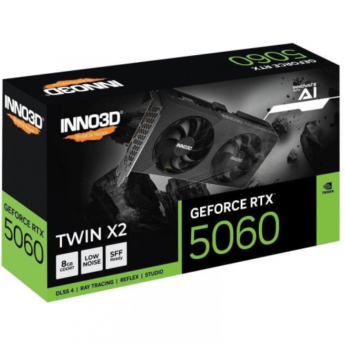 Inno3D GeForce RTX 5060 TWIN X2 8GB GDDR7 Reflex 2 RTX AI DLSS4