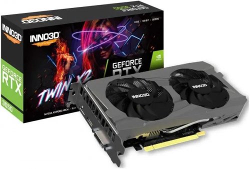 Inno3D Tarjeta Gráfica RTX 3050 Twin X2 V2 8GB GDDR6