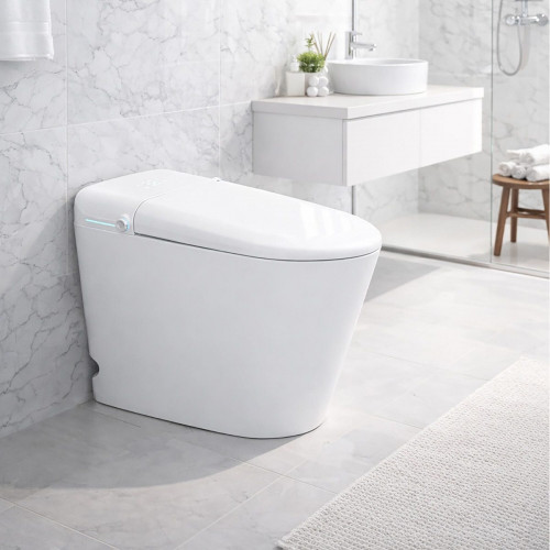 Inodoro Japonés ArteCristal Smart Arte Wash aroma in-tank color blanco con salida dual y cánula de limpieza automática y manual, higiene intima avanzada, función de secado y asiento calefactable