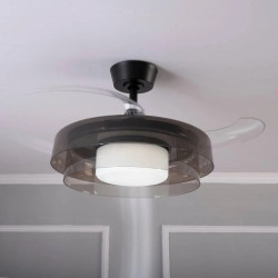 Inspire Ventilador de techo con luz silencioso dc 19w con mando ø90 cm