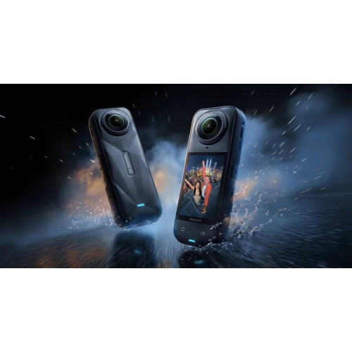 Insta360 X5 Negro medianoche | Paquete de Snowboard
