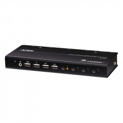 Interruptor KVM Aten CS784H 4K HDMI 4 Puertos USB Audio Hub