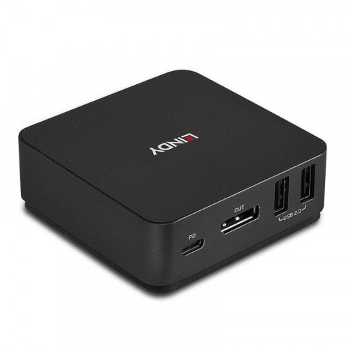 Interruptor KVM Lindy 42320 2 Puertos 4K Ultra HD DisplayPort