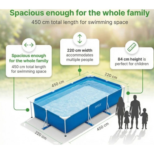 INTEX Piscina con estructura Rectangular