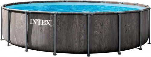 Intex Piscina desmontable redonda Greywood 5 metros con depuradora y acccesorios