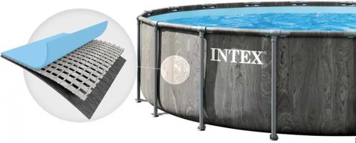 Intex Piscina desmontable redonda Greywood 5 metros con depuradora y acccesorios