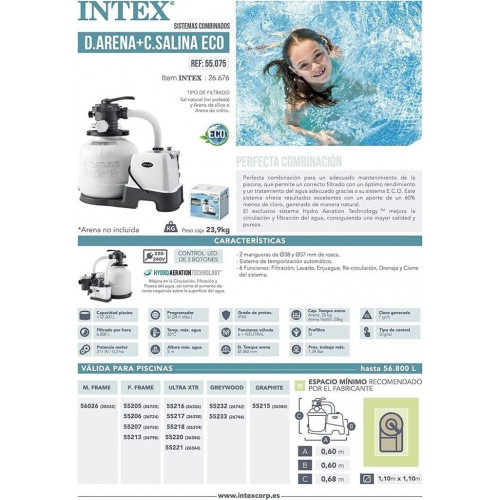 Intex Sand filter pum and saltwater system