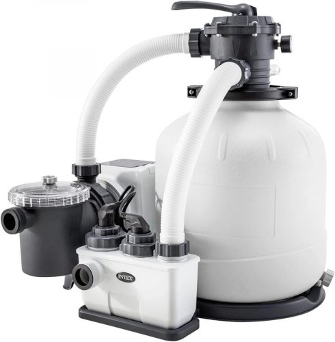 Intex Sistema Combinado Depuradora Arena y Clorador Salino Eco 11 G