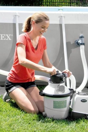 Intex Sistema Combinado Depuradora Arena y Clorador Salino Eco 11 G