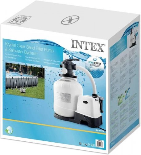 Intex Sistema Combinado Depuradora Arena y Clorador Salino Eco 11 G