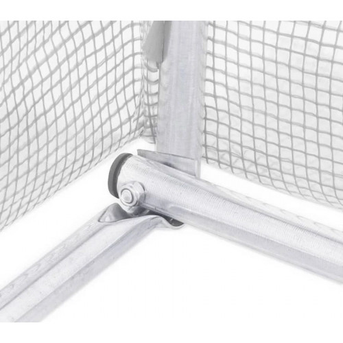 Invernadero con estructura de acero Blanco Vidaxl