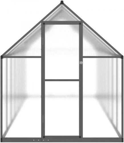 Invernadero con marco base aluminio 445x169x195 cm Vidaxl