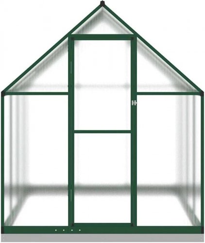 Invernadero con marco base aluminio verde 224x169x202 cm - COMFORTXL