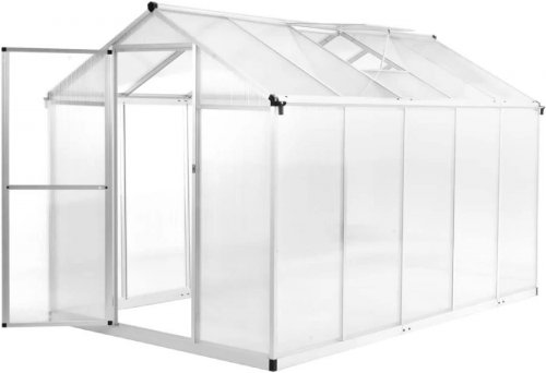 Invernadero de Aluminio 302x190x195 cm 11,19 m³ Vidaxl
