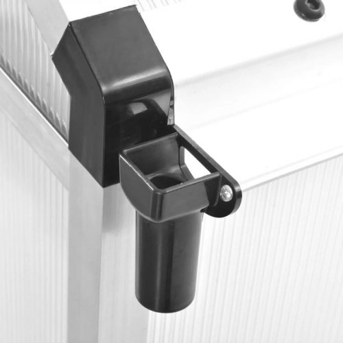 Invernadero de Aluminio 302x190x195 cm 11,19 m³ Vidaxl