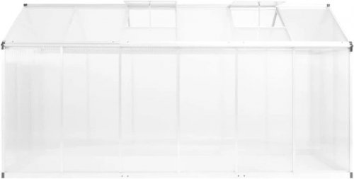 Invernadero de aluminio 362x190x195 cm 13,41 m³ Vidaxl