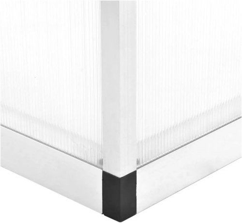 Invernadero de aluminio 362x190x195 cm 13,41 m³ Vidaxl