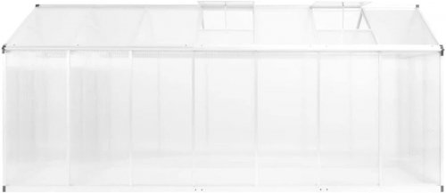 Invernadero de aluminio 421x190x195 cm 15,6 m³ Vidaxl