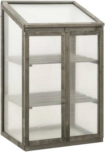 Invernadero de madera de Abeto 60x45x100 cm Vidaxl