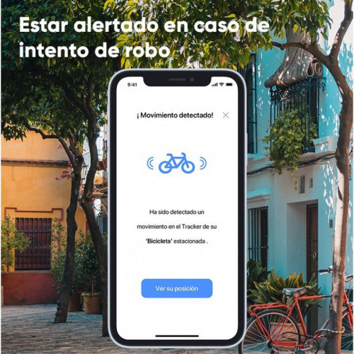 Invoxia Bike Tracker Localizador GPS con Alerta Antirrobo para Bicicletas