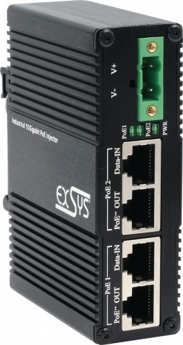 Inyector de alimentación a través de Ethernet (PoE++), Gigabit E