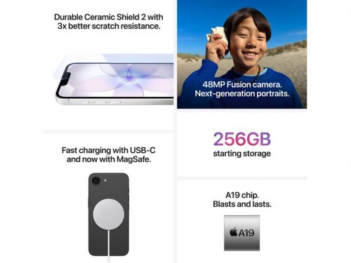 iPhone 17e APPLE (6.1'' - 256 GB - Rosa Palo)