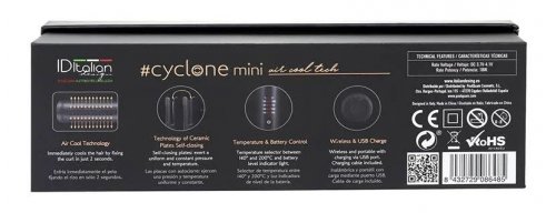 Italian Design Cyclone Air Cool Tech Plancha de Pelo