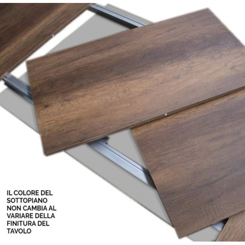 ITAMOBY Mesa extensible Tecno Estructura Antracita