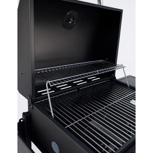 Jardin202 Barbacoa Gas Alaska 3 Quemadores Parrilla Gas con Tapa y Ruedas Termometro Mesas Auxiliares Plegables