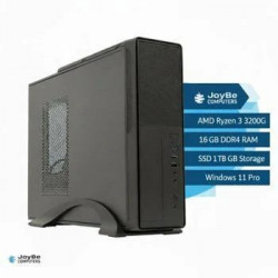 JOYBE COMPUTERS Cpu Pc Sobremesa Amd Ryzen 3 3200g Radeón Vega 8 16gb Ram 1tb M.2 Ssd Windows 11 Garantia 3 Años