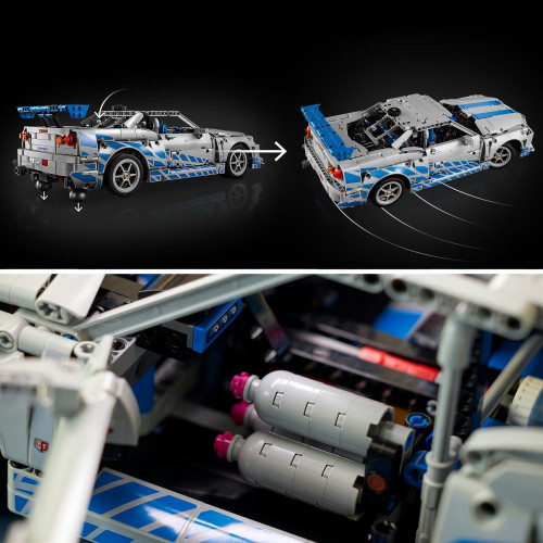 Juego de construcción Coche Nissan Skyline GT-R (R34) de 2 Fast 2 Furious LEGO Technic - 42210