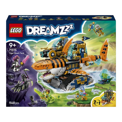 Juego de construcción Tanque Tiburón Tigre LEGO DREAMZzz - 71515