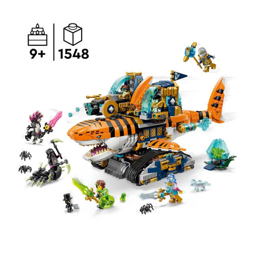 Juego de construcción Tanque Tiburón Tigre LEGO DREAMZzz - 71515