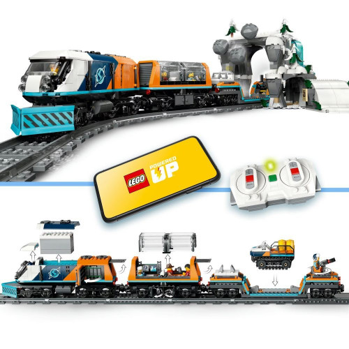 Juego de construcción Tren Expreso Polar Ártico de los Exploradores LEGO City - 60470