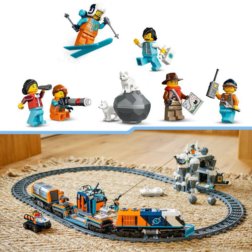 Juego de construcción Tren Expreso Polar Ártico de los Exploradores LEGO City - 60470