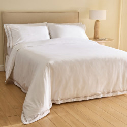 Juego de funda nórdica percal algodón egipcio 400 hilos Hotel EuroVolter Beige