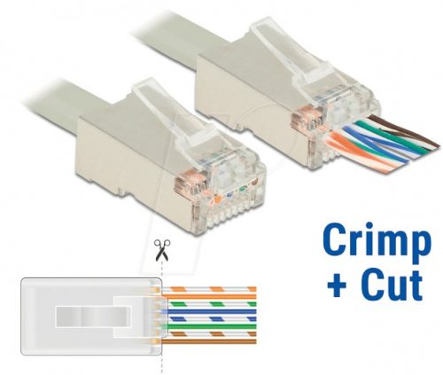 Juego de herramientas de crimpado y corte de red RJ45