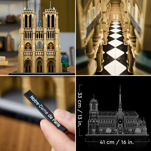 Juguete de construcción Notre Dame de París LEGO Architecture - 21061