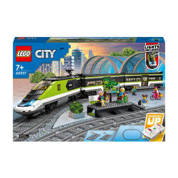 Juguete Teledirigido para Construir Tren de Pasajeros de Alta Velocidad con Vías, Luces y Mini Figuras LEGO City Trains - 60337