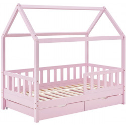 Juskys Marli 80x160cm with Slatted Frame and Bed Box