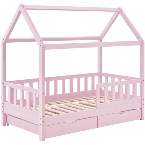 Juskys Marli 80x160cm with Slatted Frame and Bed Box