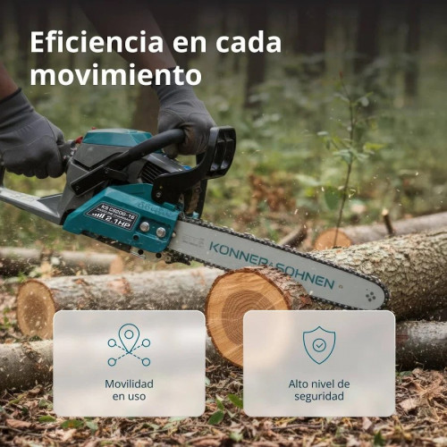 Könner & Söhnen Motosierra de gasolina KS CS20G-16