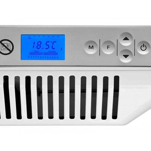 Kaiserkraft Termoconvector eléctrico con control digital 65x42 cm color blanco radialight SIRIO tcsir101